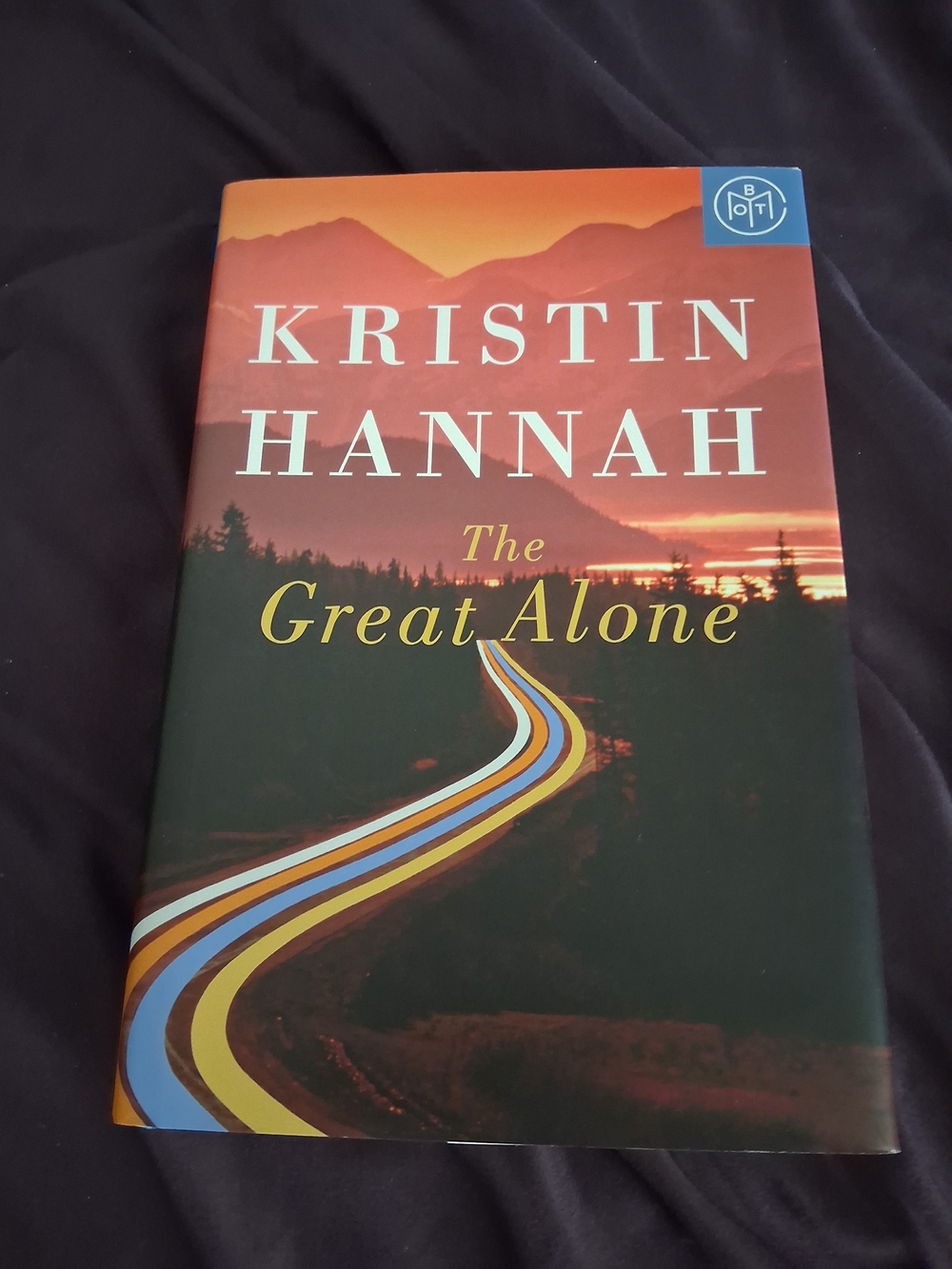 Kristin Hannah "The Great Alone" Hardcover with Sunset Cover